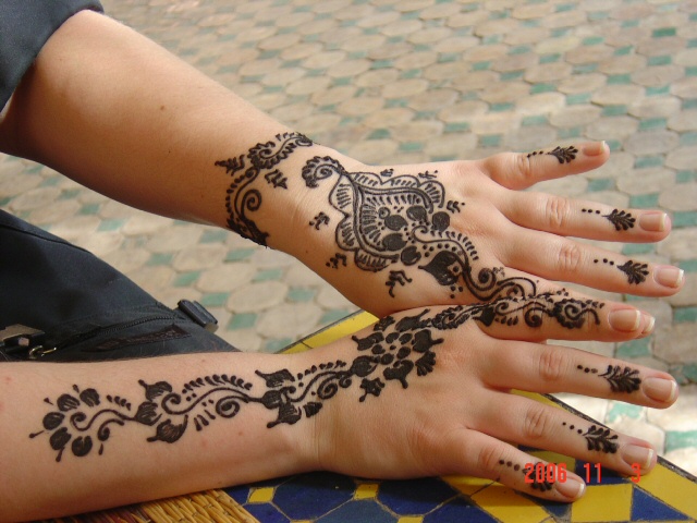 Beautiful henna artworkMarrakech, Morocco
