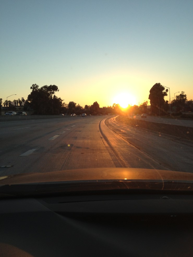 This was the actual sunset I rode into last night!