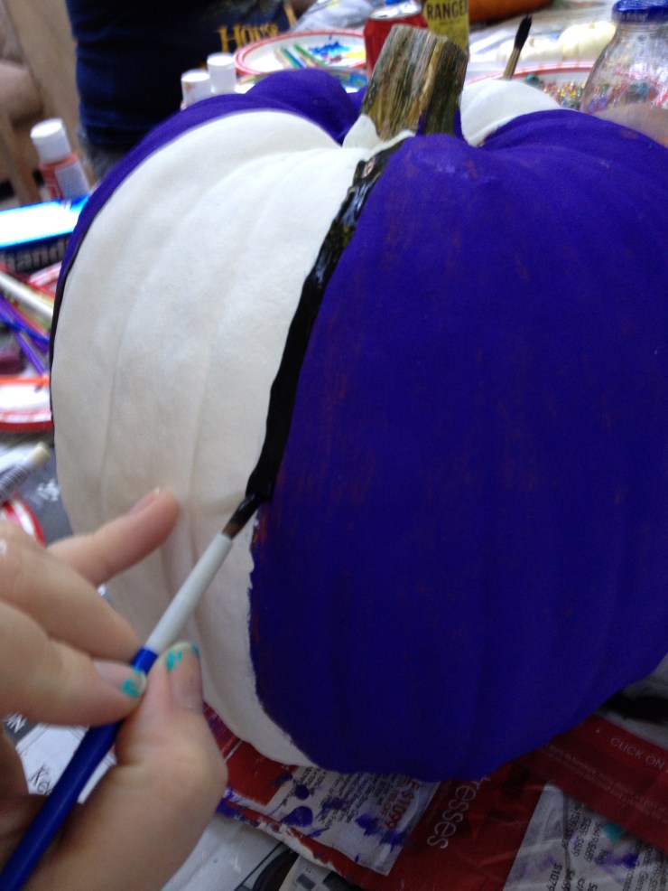 Step 3: Cover border of stripes with black border.