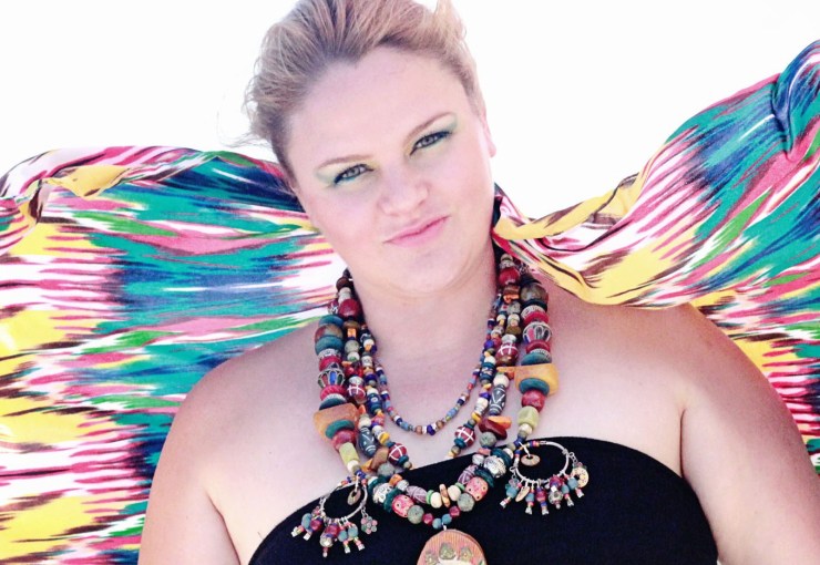 This is the "World Traveler" necklace I made and that continues to inspire me!