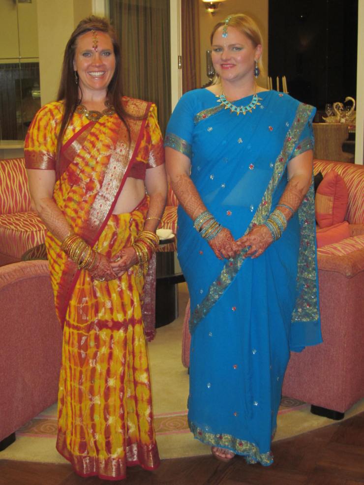 All dolled up for dinner at the Palace!